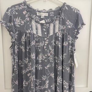 BNWT!  Eileen West jersey, waltz length gown-Sz L